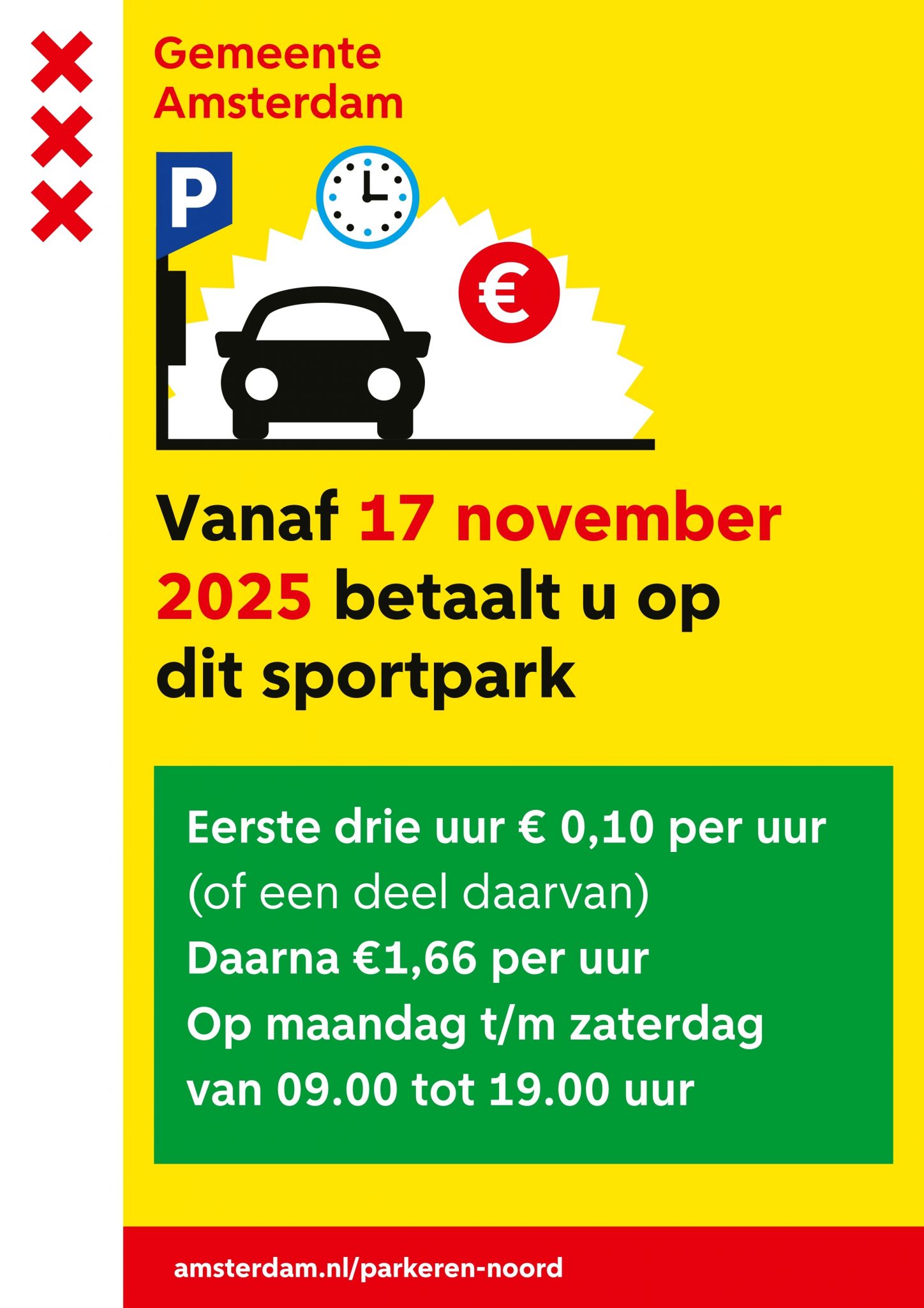 Betaald parkeren per 17 november