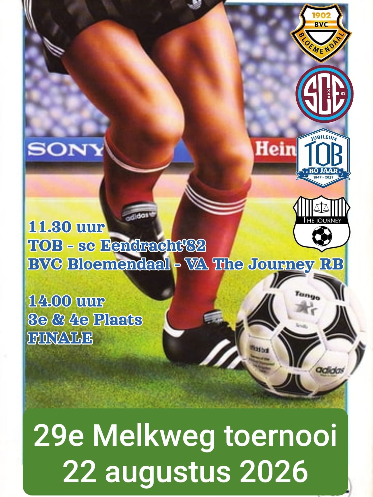 Programma 29e Melkweg toernooi 2026
